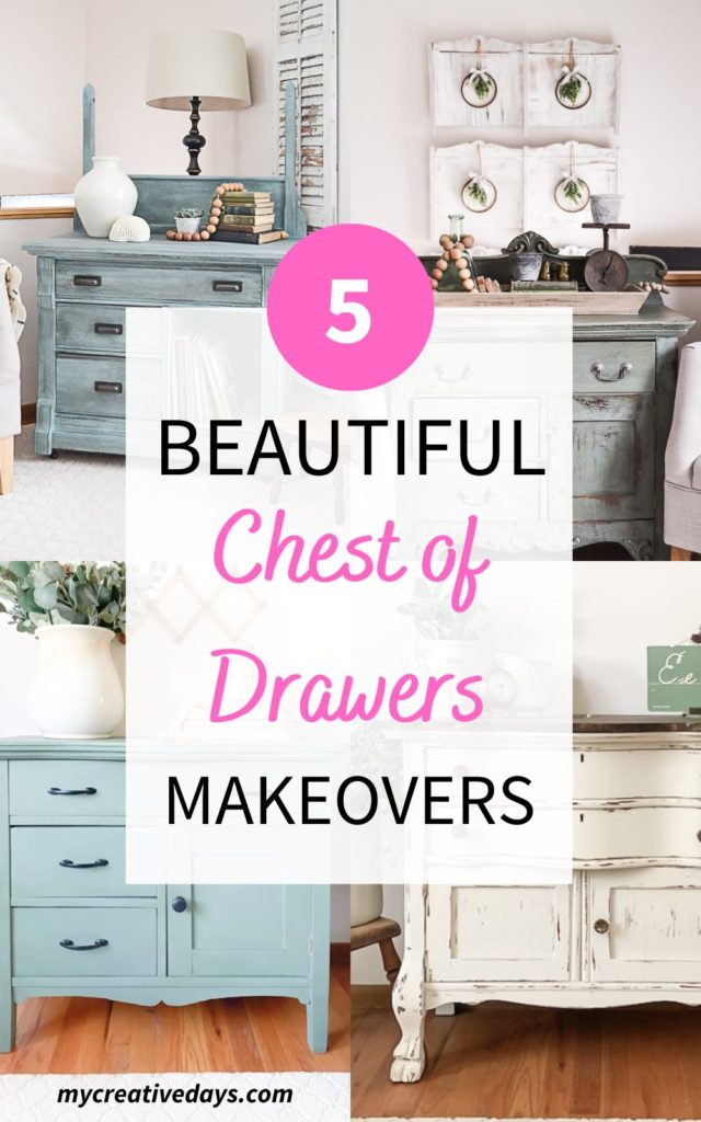 These small chest of drawers makeovers can be done by beginners and seasoned flippers. They are easy ideas to inspire your next project.