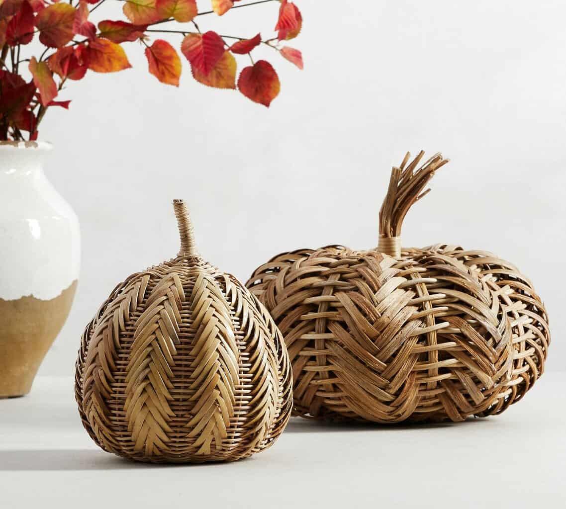 rattan pumpkins