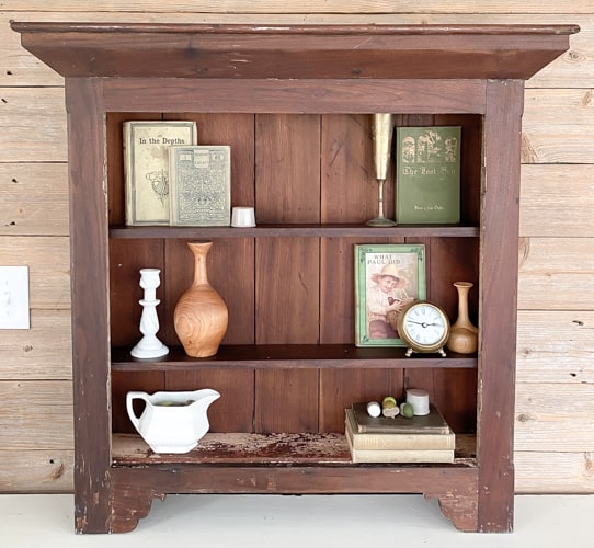 This DIY Display Shelf is a great example of how to repurpose a barn find into something that will be able to be used for many years to come.