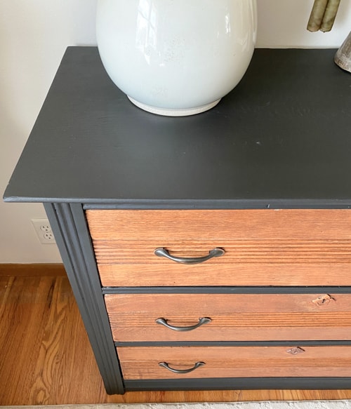 This DIY Eastlake Dresser Makeover started with fixing the drawer and was finished with some paint, Restor-A-Finish, and some new hardware!