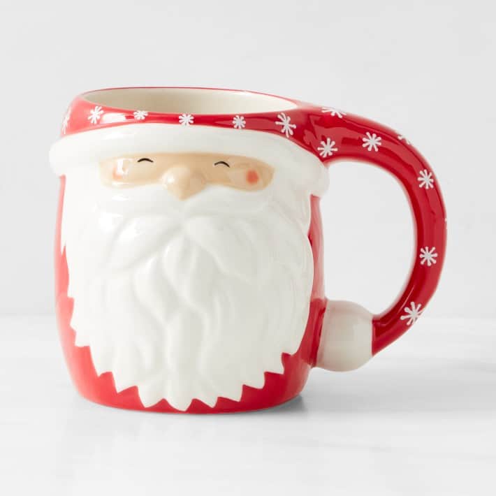modern vintage santa mug dupes