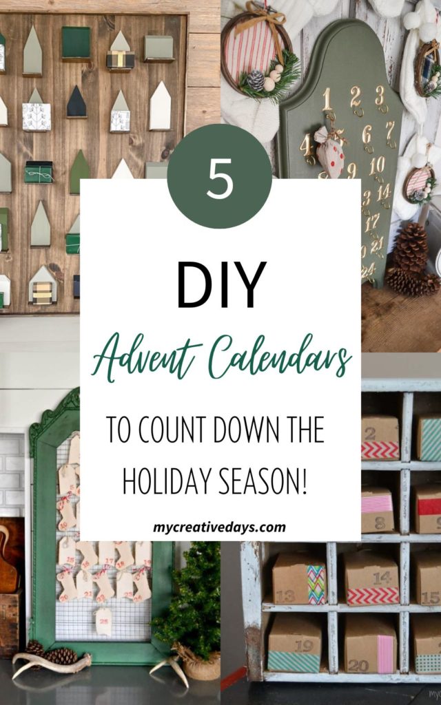 These easy 5 DIY Advent Calendars are all customizable ways to count down the season with what you have on hand. Make one this year!