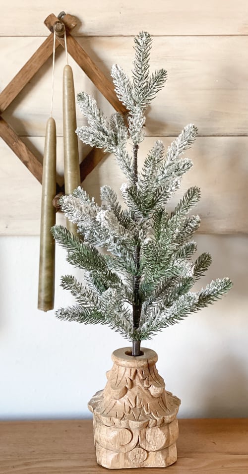 Small Christmas tree bases can be boring. These DIY Christmas Tree Bases add tons of charm and character to any small Christmas tree.