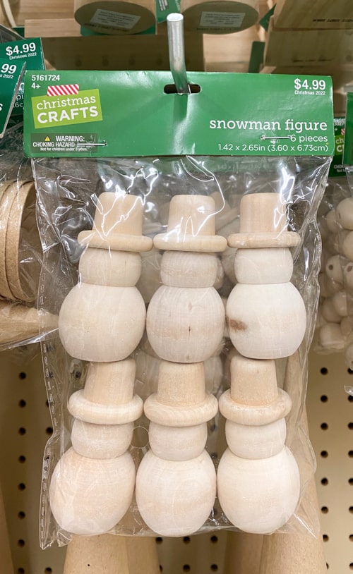 wood snowman