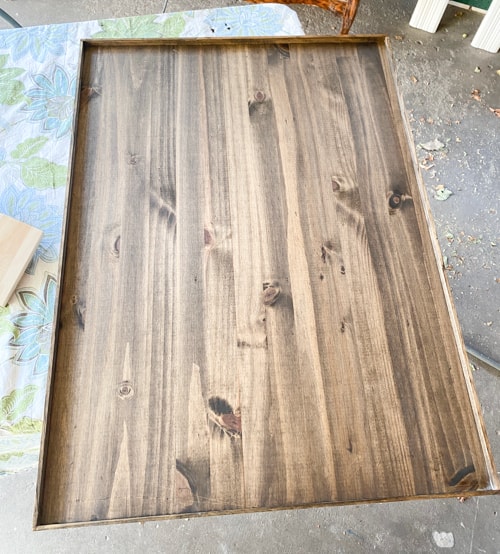 stained board