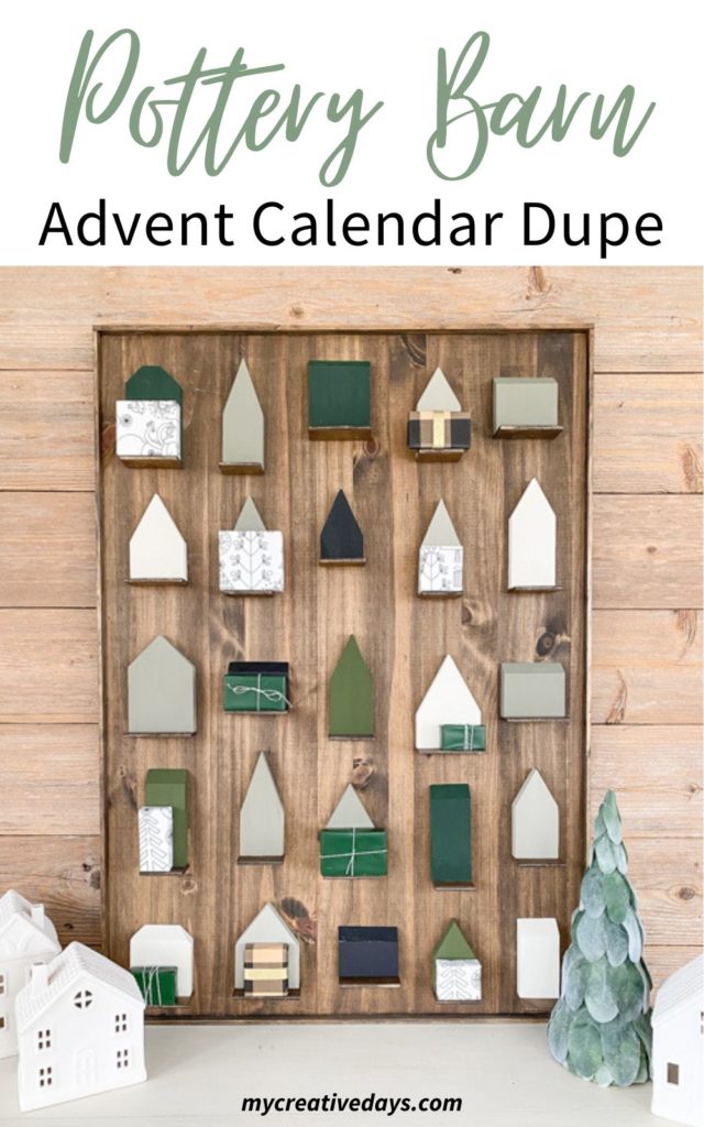 This Pottery Barn Advent Calendar Dupe is such an easy project that leaves you with a customizable countdown for a lot less than the original.