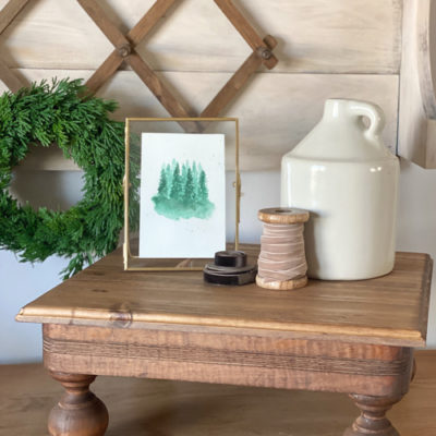 Wood Stool Makeover