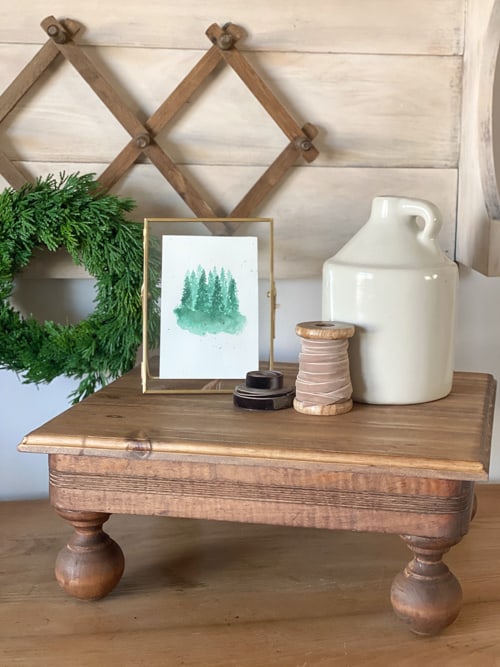 This wood stool makeover shares how a little DIY can create pieces for your home that fit your style perfectly for a lot less than buying new.