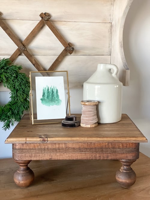 This wood stool makeover shares how a little DIY can create pieces for your home that fit your style perfectly for a lot less than buying new.