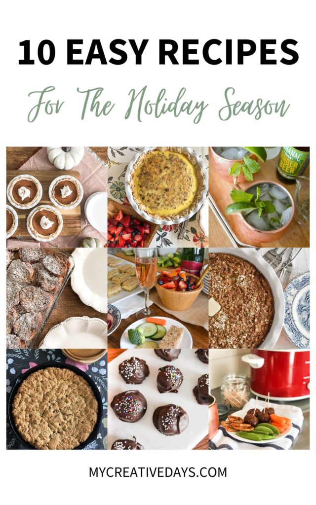 One of the best things about the holidays is the food! These Recipes For The Holiday Season are perfect for when the family gets together.