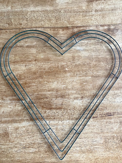 Wire Heart Form Metal Heart Wreath Form Valentines Day Heart Form Heart  Wreath Base Love Wreath Form Heart Wreath Base Wire Shape Heart 