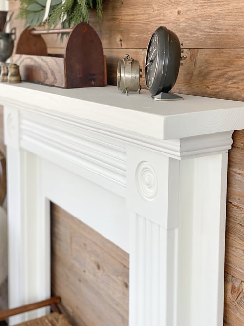 You can make this DIY mantel with scrap wood in the garage and some decorative pieces from Architectural Depot.