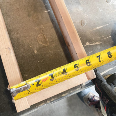 DIY Mantel Made From Scrap Wood