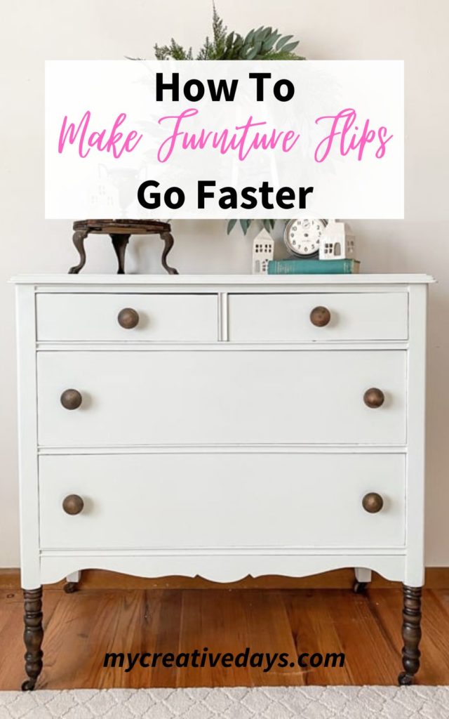 If you like to flip furniture but wish the makeovers were fast, these tips will show how to make furniture flips go faster with easy changes.