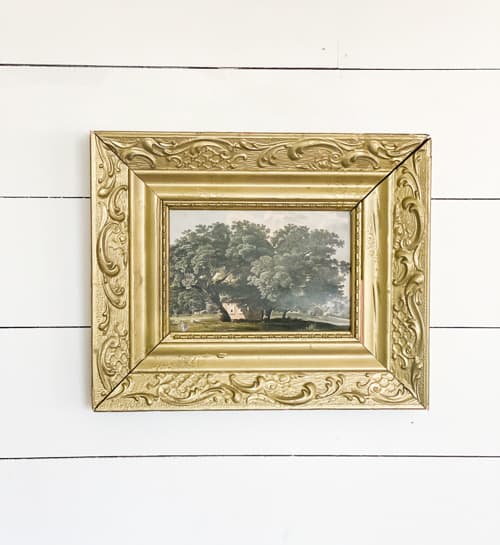 Don't have wall space to display large frames but can't pass them up when you find them? Learn how to make small frames from one large frame.