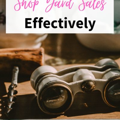 How To Shop Yard Sales Effectively