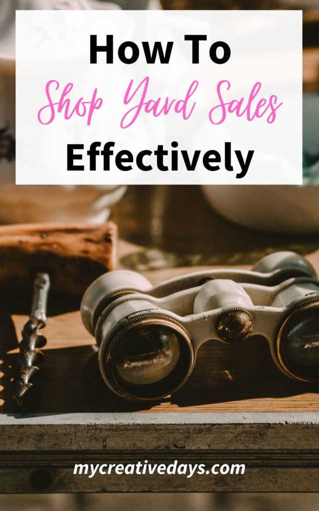 Yard sales are so much fun and these techniques will show you How To Shop Yard Sales Effectively to get the best haul at every yard sale.