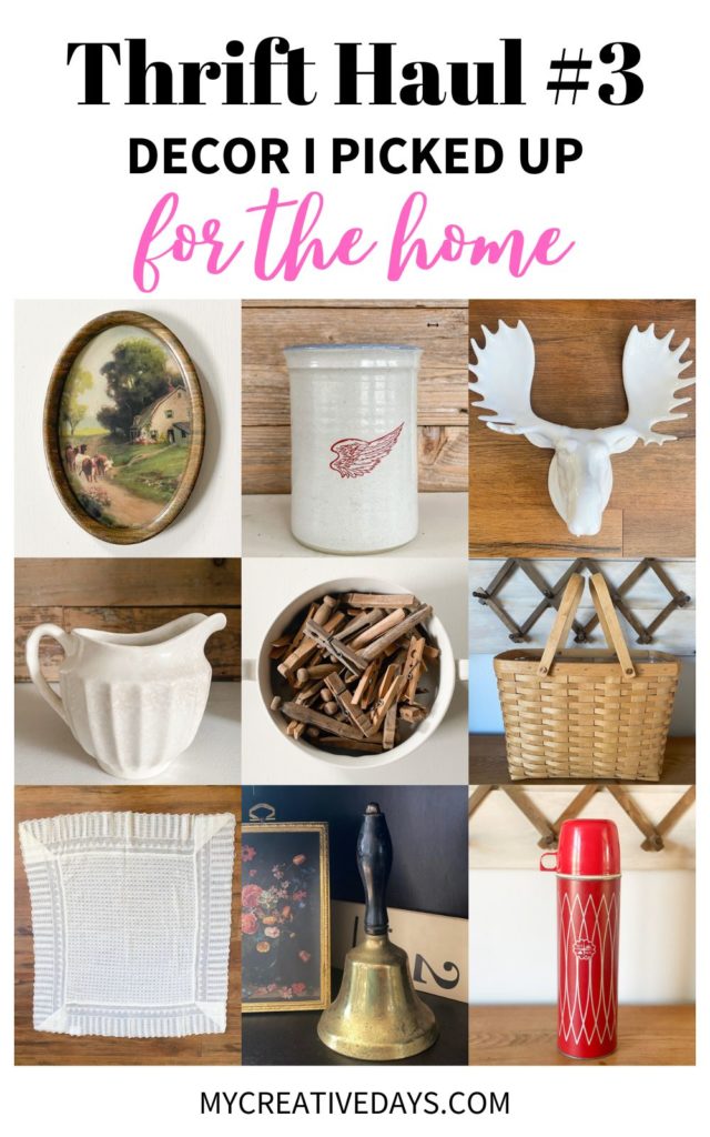 Thrifting is a budget-friendly way to get beautiful decor for home. This thrift haul 3 shows what I picked up and how I use it in our home.
