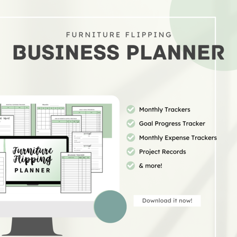 The Furniture Flipper’s Business Planner My Creative Days