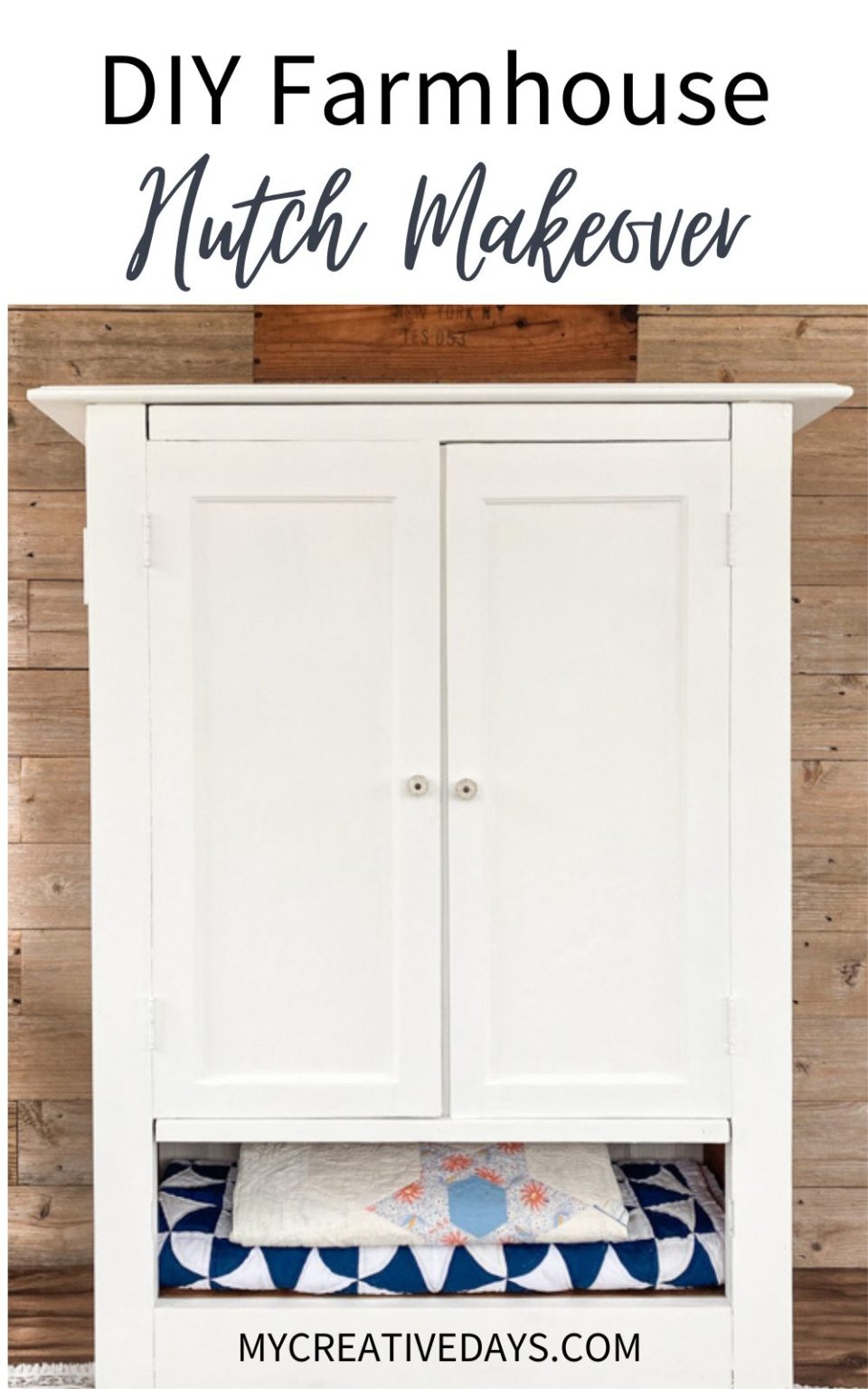 DIY Farmhouse Hutch Makeover My Creative Days