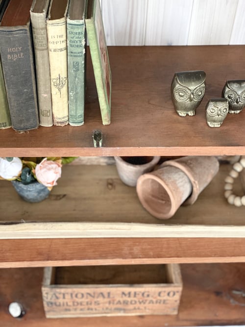 Revamp an old hutch with this DIY farmhouse hutch makeover! Learn the step-by-step tutorial it took to make this hutch beautiful again.