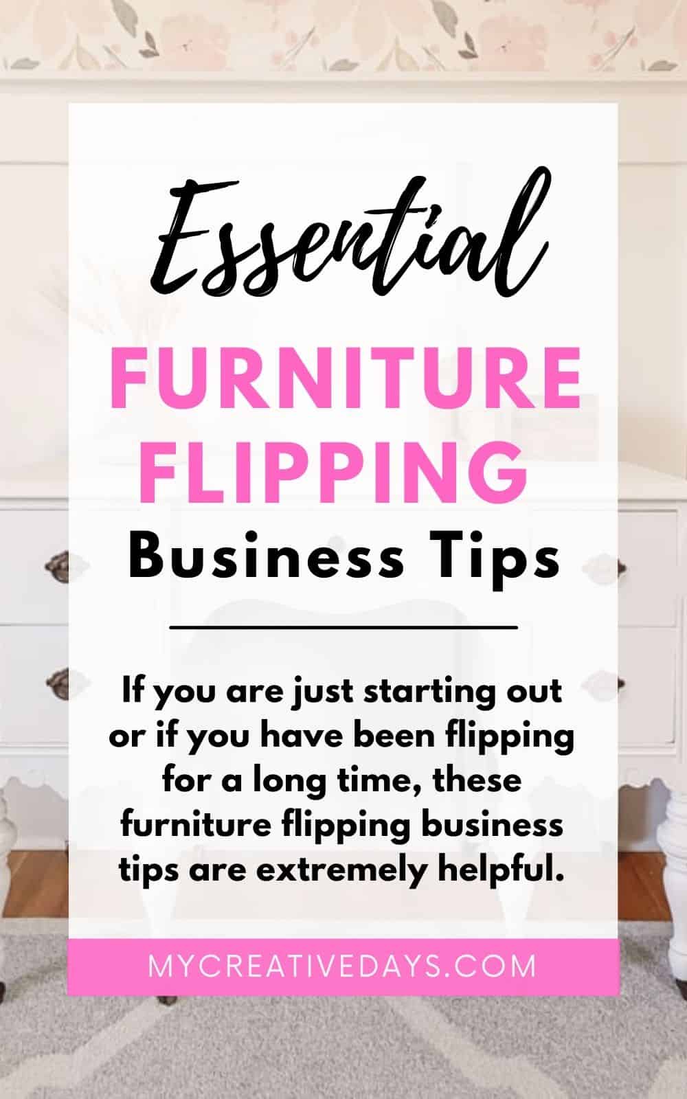 If you are just starting out or if you have been flipping for a long time, these furniture flipping business tips are extremely helpful.