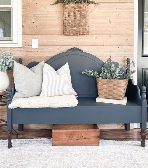 Do you have an old bed you aren't using anymore? Learn HOW TO MAKE A BENCH FROM A BED with this tutorial and video showing the process.