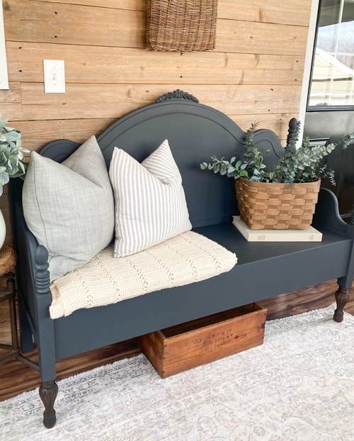 Do you have an old bed you aren't using anymore? Learn HOW TO MAKE A BENCH FROM A BED with this tutorial and video showing the process.