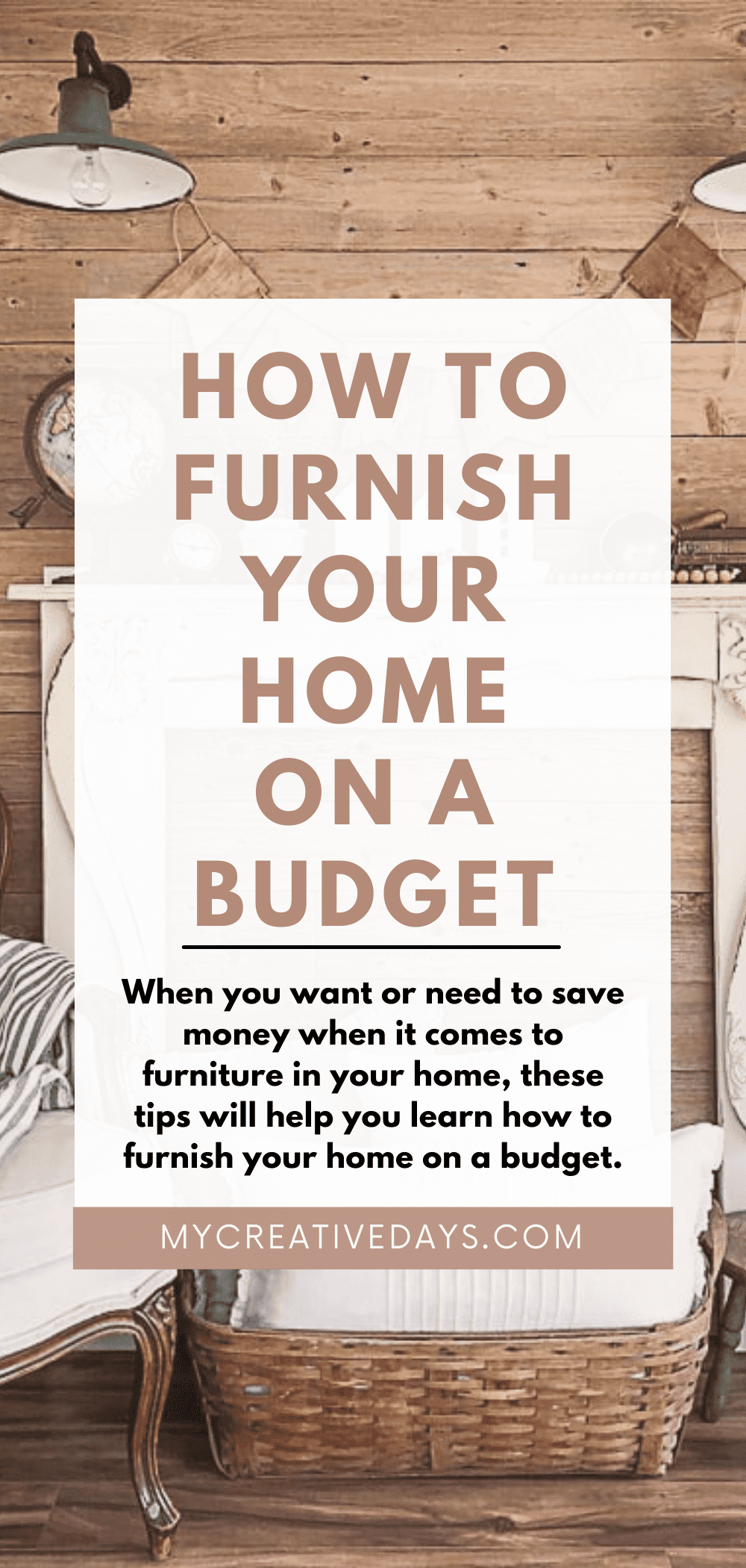 When you want or need to save money when furnishing your home, these tips will help you learn how to furnish your home on a budget.