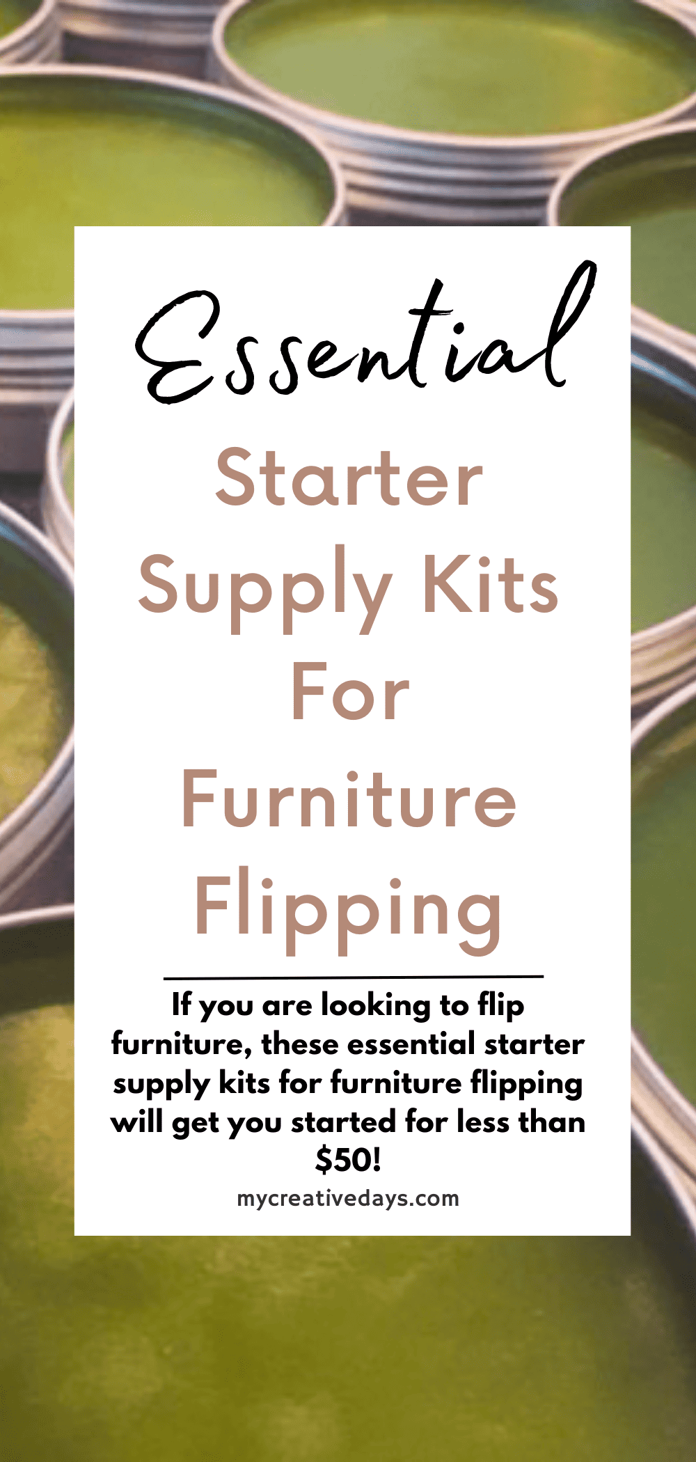 If you are looking to flip furniture, these essential starter supply kits for furniture flipping will get you started for less than $50!