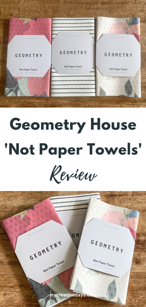 Geometry House 'Not Paper Towels' Review - these are substantial, absorb more, are washable, reusable, save money, and are eco-friendly.