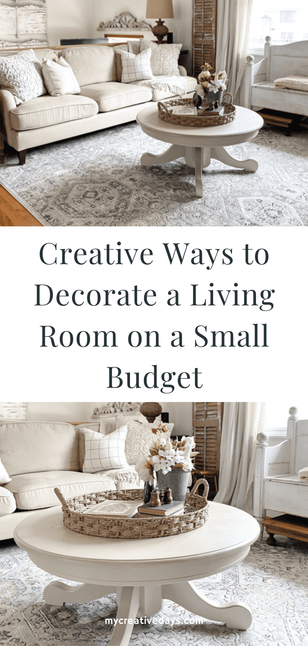 If you have a small budget but crave beautiful spaces in your home, these creative Ways to Decorate a Living Room on a Small Budget will help!