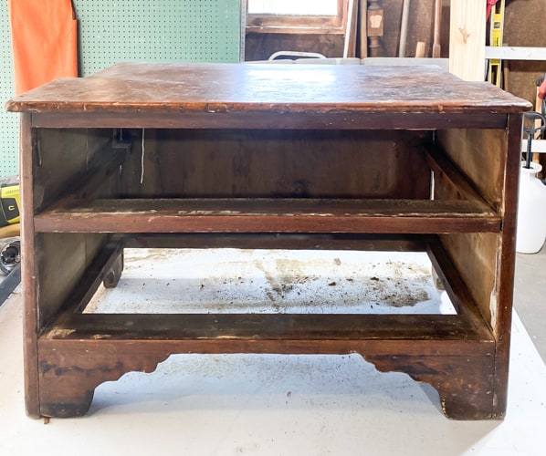 This Repurposed Antique Child's Kitchen takes a broken piece intended for kids and turns it into a new and updated piece with many uses!