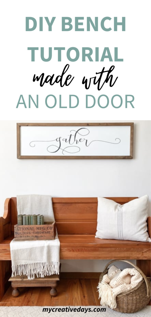 If you have an old door, you can create a bench. This DIY bench tutorial will show you how old doors can become benches in a few steps. 