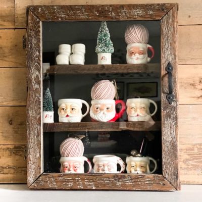 Glass Cabinet Makeover