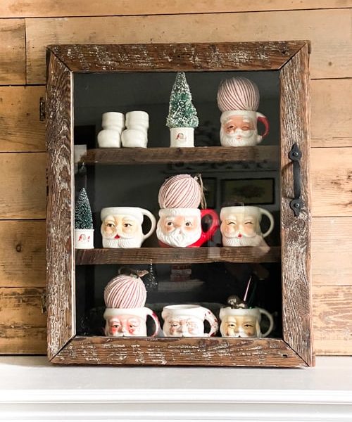 This glass cabinet makeover is an example of how thrift store finds can be made over to get the exact look you want in your home for less!