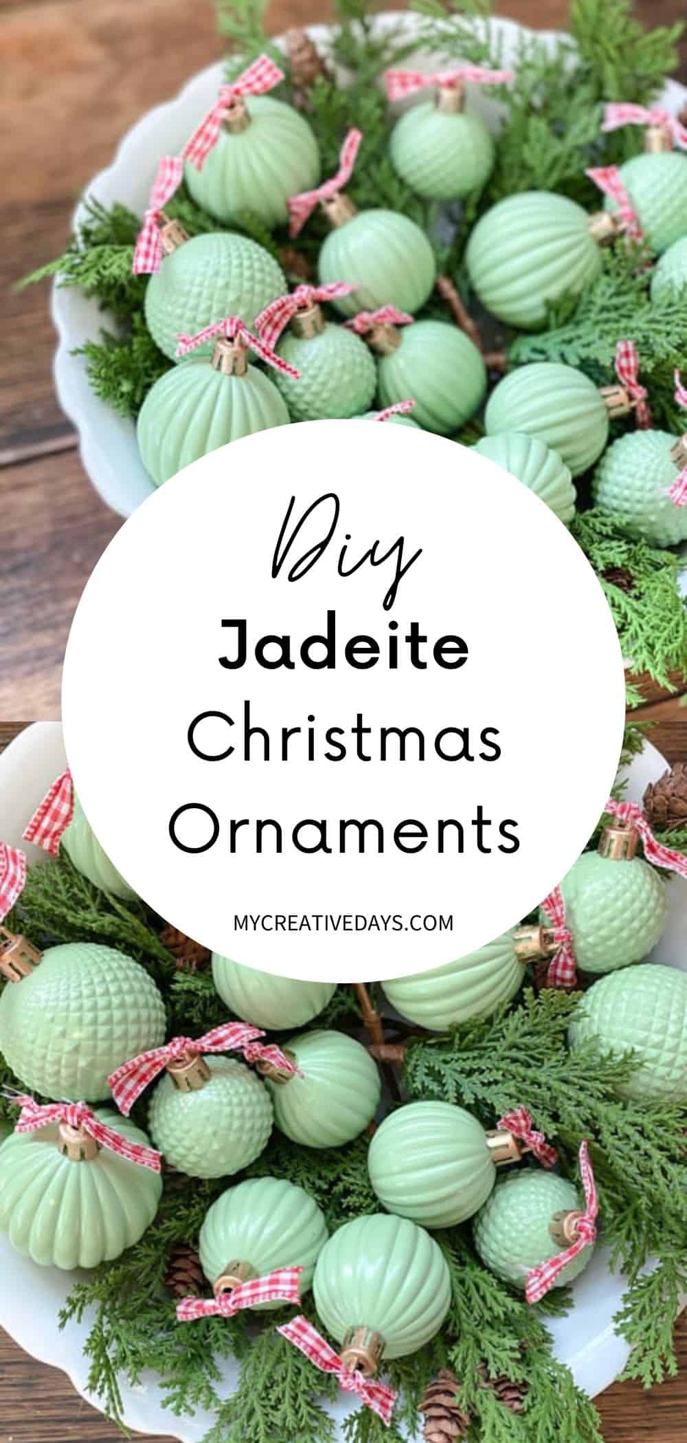 From My Front Porch To Yours: Easy DIY Faux Jadeite Ornaments