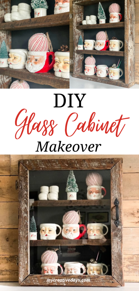This glass cabinet makeover is an example of how thrift store finds can be made over to get the exact look you want in your home for less!