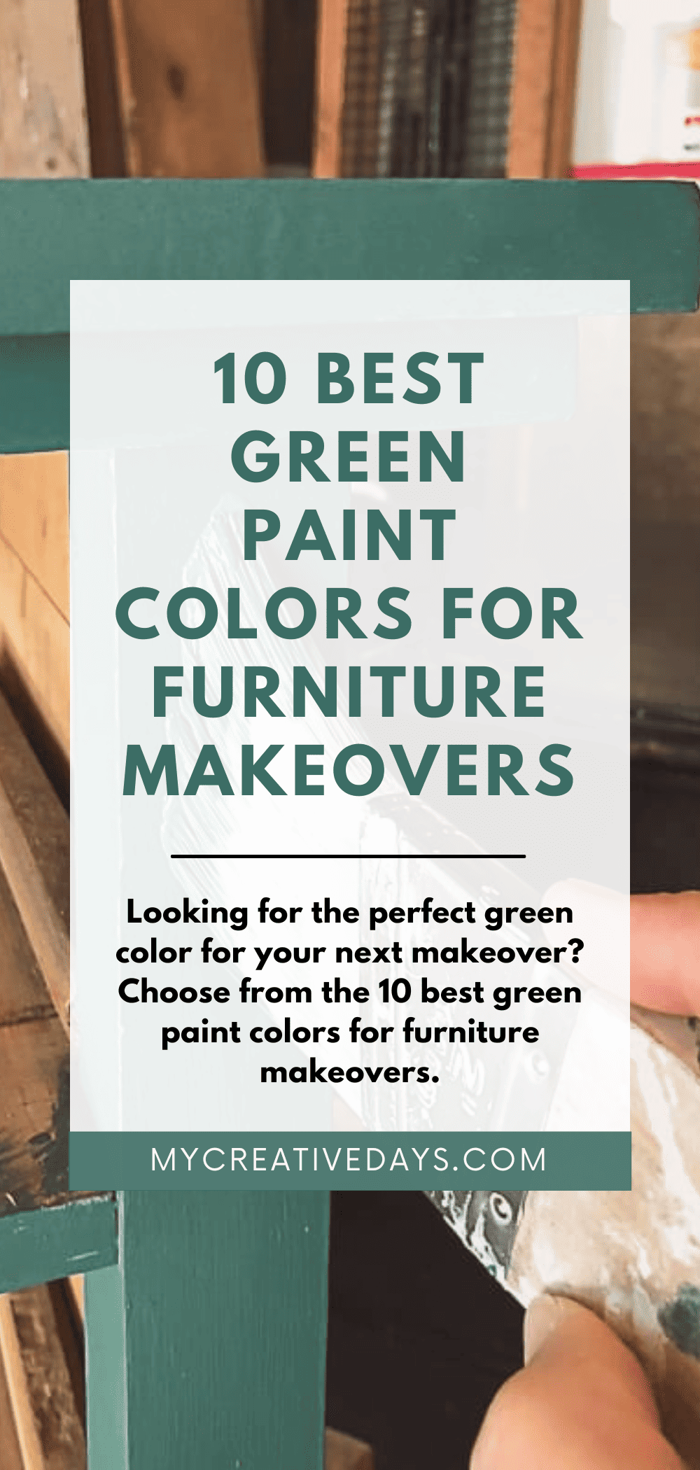 Best Green Paint Colors For Furniture Makeovers