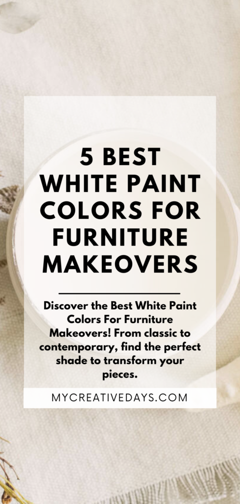 Discover the Best White Paint Colors For Furniture Makeovers! From classic to contemporary, find the perfect shade to transform your pieces.