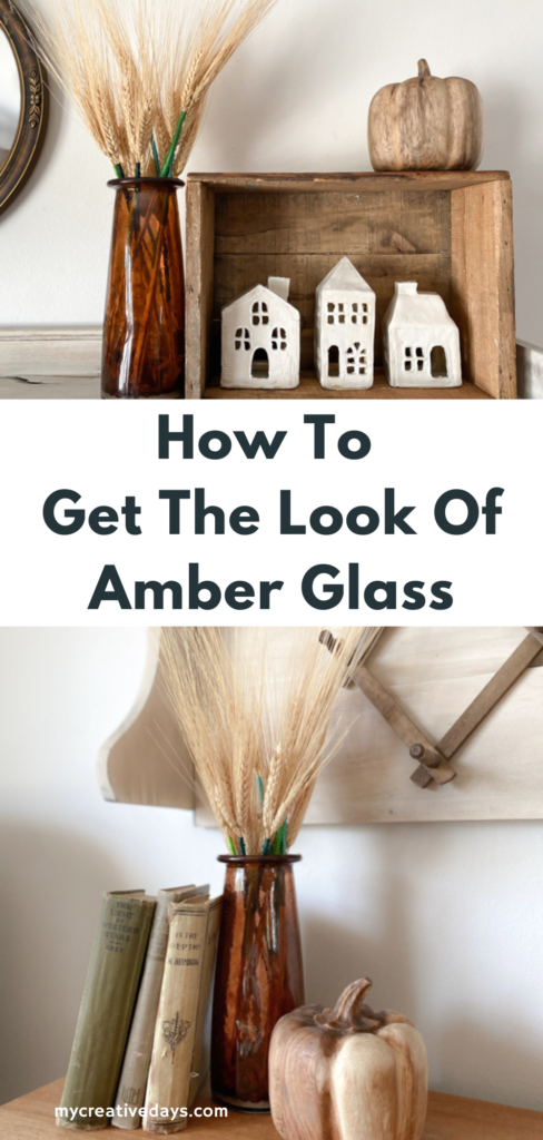 This DIY, step-by-step guide shows you how to get the look of amber glass on clear glass with supplies you may already have on hand.