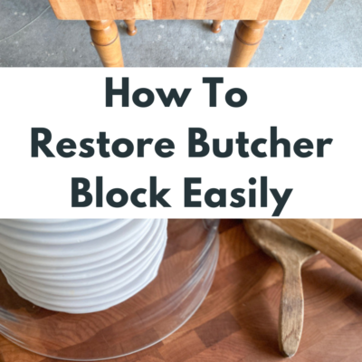 How To Restore Butcher Block Easily