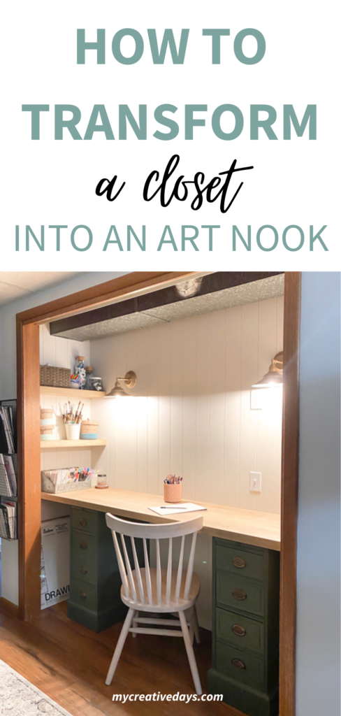 How To Transform A Closet Into An Art Nook. Turn a closet you aren't using into an art nook with this easy guide full of ideas & inspiration.