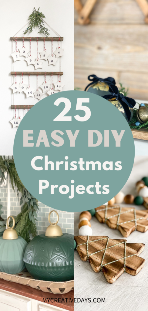 Dive into the joy of Christmas with 25 DIY Christmas projects! From ornaments to holiday decor, you will be inspired to create for the season.