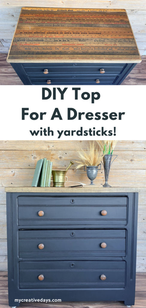 If you find a dresser that is missing a top, don't pass it up! This post will show you how easy it is to make a DIY Top For Dresser!