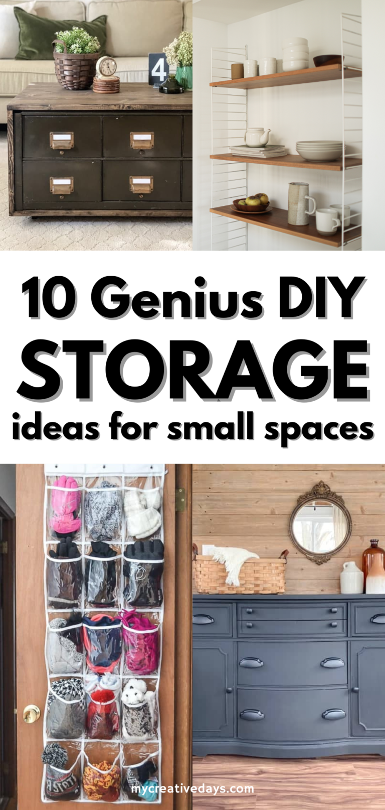 Picture of 10 DIY Storage Ideas for Small Spaces - My Creative Days