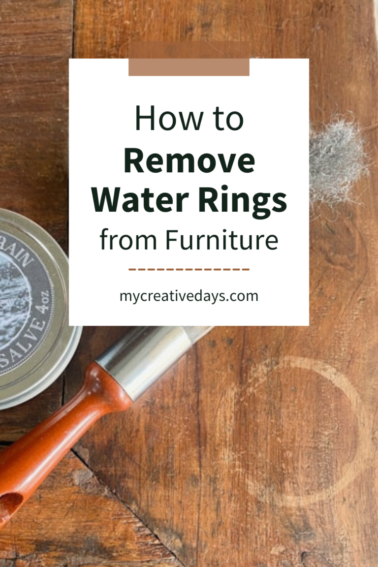 How To Remove Water Rings On Wood Furniture - My Creative Days