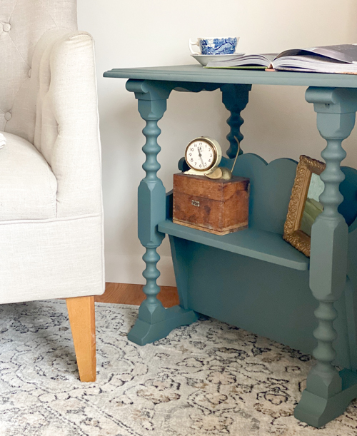 Painted End Table Makeover