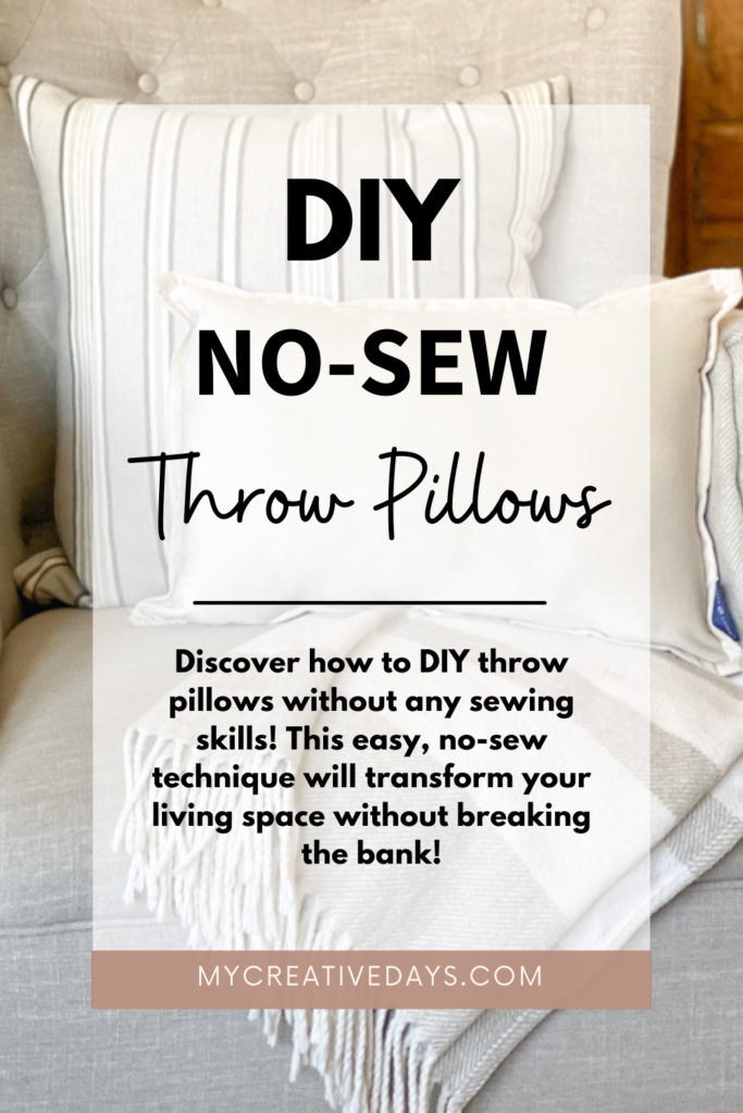 Discover how to DIY throw pillows without any sewing skills! This easy, no-sew technique will transform your living space without breaking the bank! 