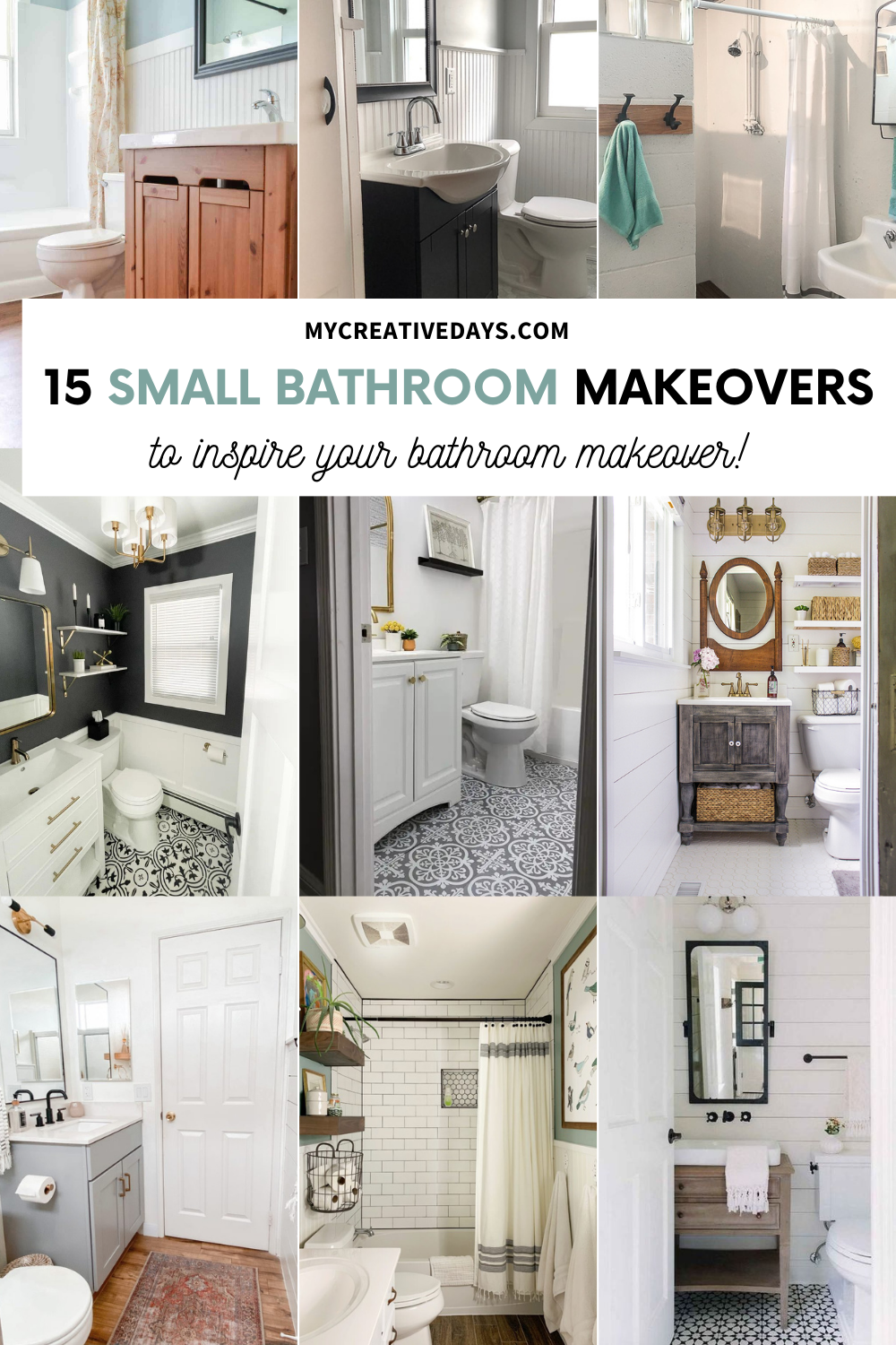 15 Small Bathroom Makeovers To Inspire Your Project